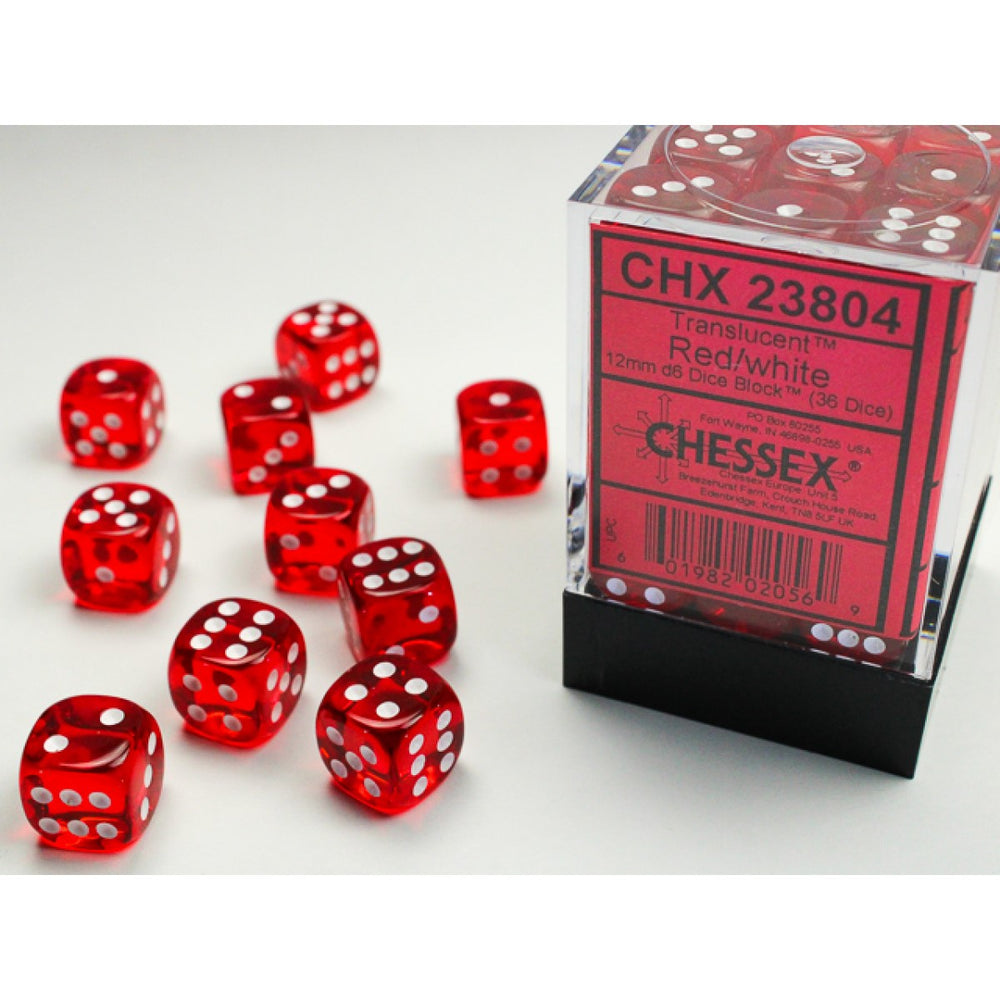 Chessex D6 Dice Set - 12mm (36 Dice)