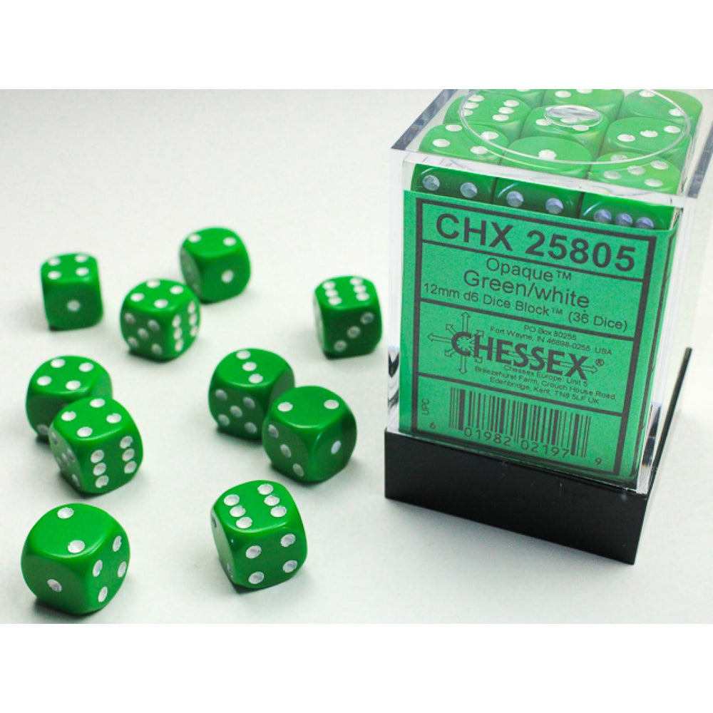 Chessex D6 Dice Set - 12mm (36 Dice)