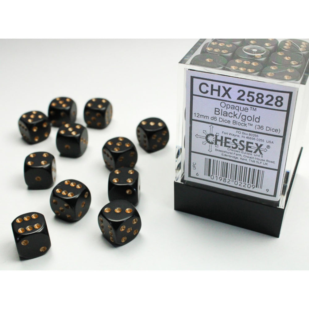 Chessex D6 Dice Set - 12mm (36 Dice)