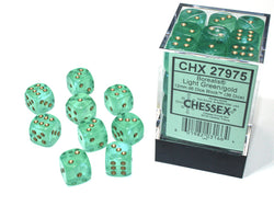 Chessex D6 Dice Set - 12mm (36 Dice)