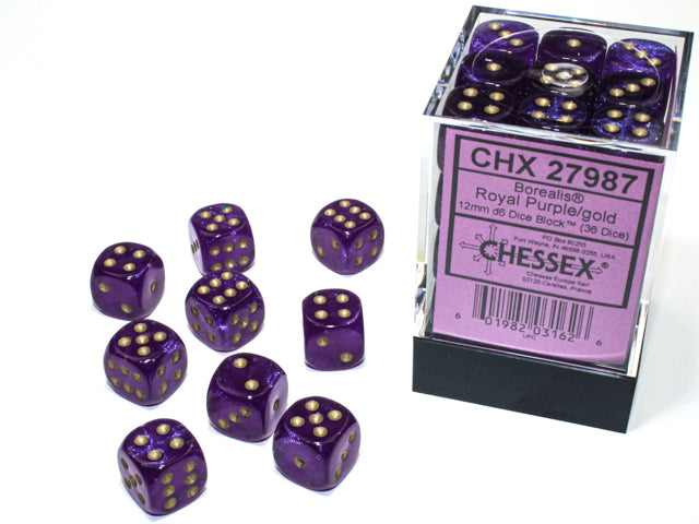 Chessex D6 Dice Set - 12mm (36 Dice)