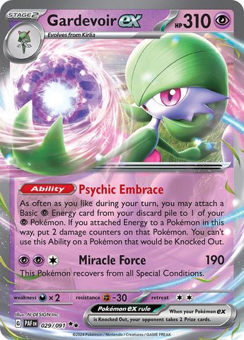 Gardevoir ex (029/091) [Scarlet & Violet: Paldean Fates]