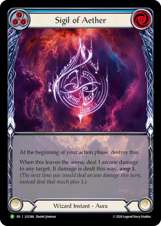 Sigil of Aether (Rainbow Foil) [LGS366] (Promo)  Rainbow Foil