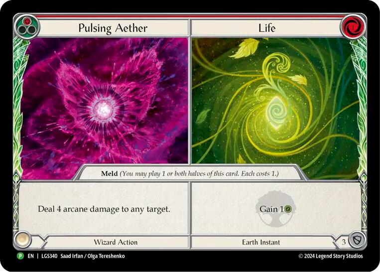 Pulsing Aether // Life [LGS340] (Promo)  Cold Foil