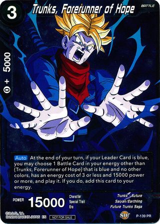 Trunks, Forerunner of Hope (P-139) [Promotion Cards]