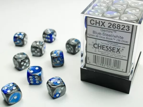 Chessex D6 Dice Set - 12mm (36 Dice)