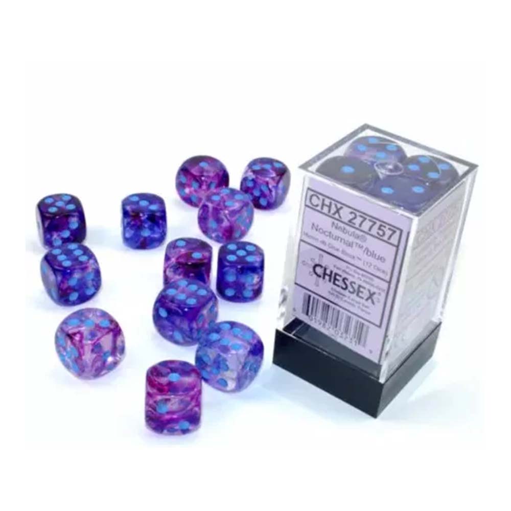 Chessex D6 Dice Set - 16mm (12 Dice)