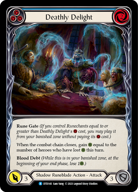 Deathly Delight (Blue) [DTD145] (Dusk Till Dawn)  Rainbow Foil