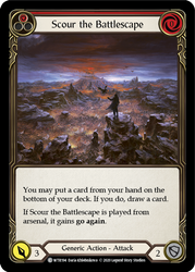 Scour the Battlescape (Red) [U-WTR194] (Welcome to Rathe Unlimited)  Unlimited Rainbow Foil