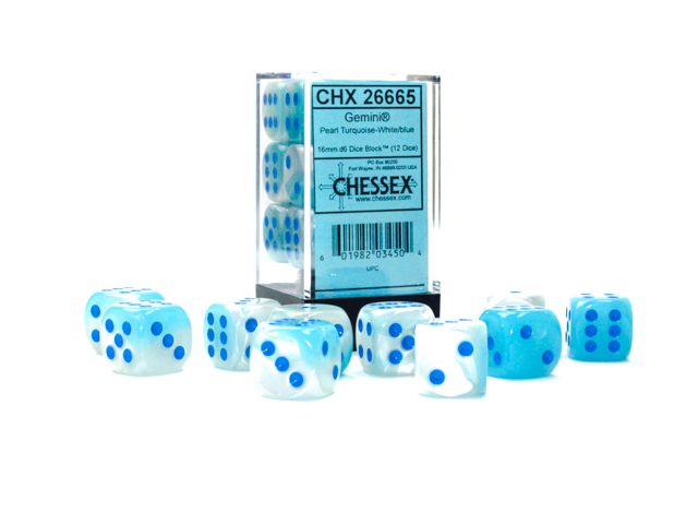 Chessex D6 Dice Set - 16mm (12 Dice)