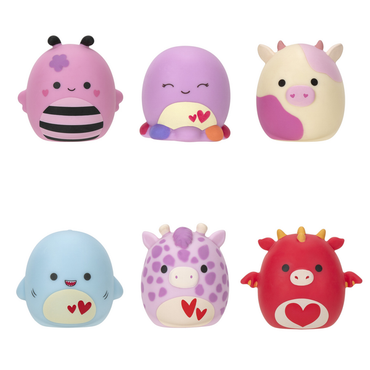 Squishmallows 2.5" Squooshems Valentines