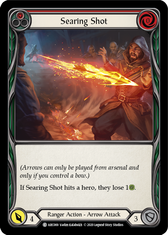 Searing Shot (Red) [U-ARC069] (Arcane Rising Unlimited)  Unlimited Rainbow Foil