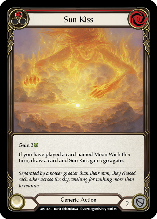 Sun Kiss (Red) [ARC212-C] (Arcane Rising)  1st Edition Rainbow Foil