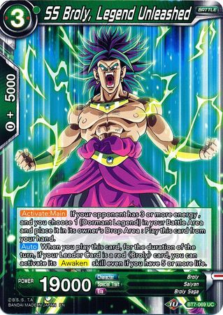 SS Broly, Legend Unleashed (BT7-069) [Assault of the Saiyans]