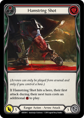 Hamstring Shot (Red) [ARC060-C] (Arcane Rising)  1st Edition Rainbow Foil