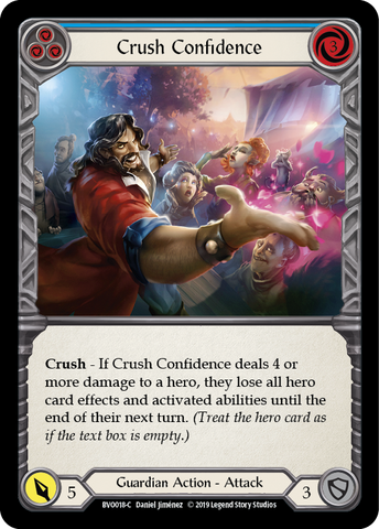 Crush Confidence (Blue) [BVO018-C] (Bravo Hero Deck)  1st Edition Normal