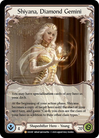 Shiyana, Diamond Gemini [CRU097] (Crucible of War)  1st Edition Cold Foil